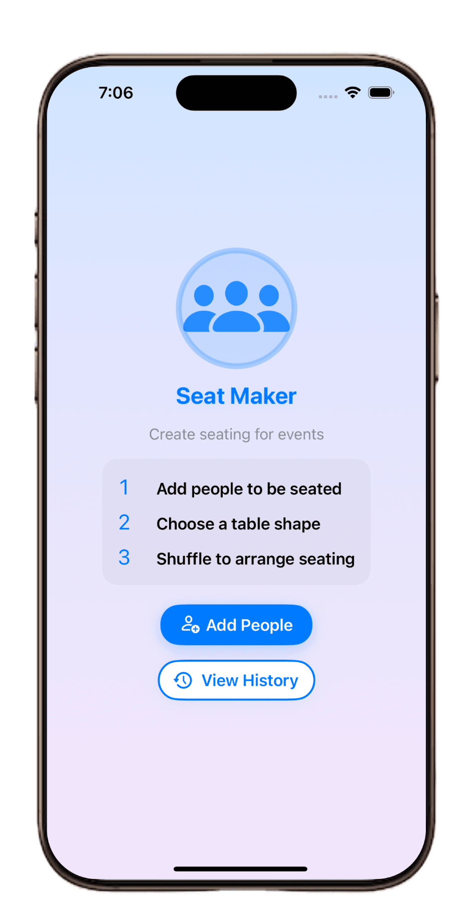 Seat Maker seating chart UI 1
