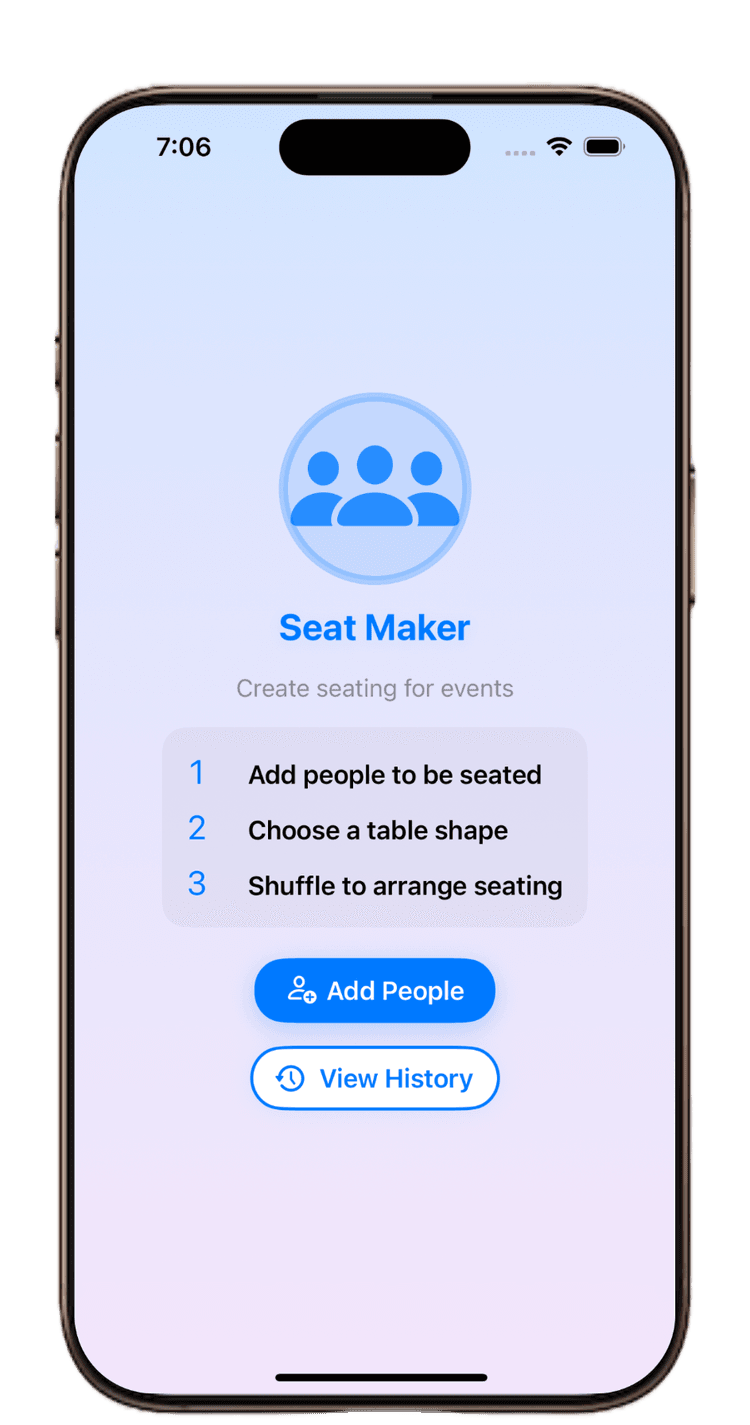 Seat Maker seating chart UI 1