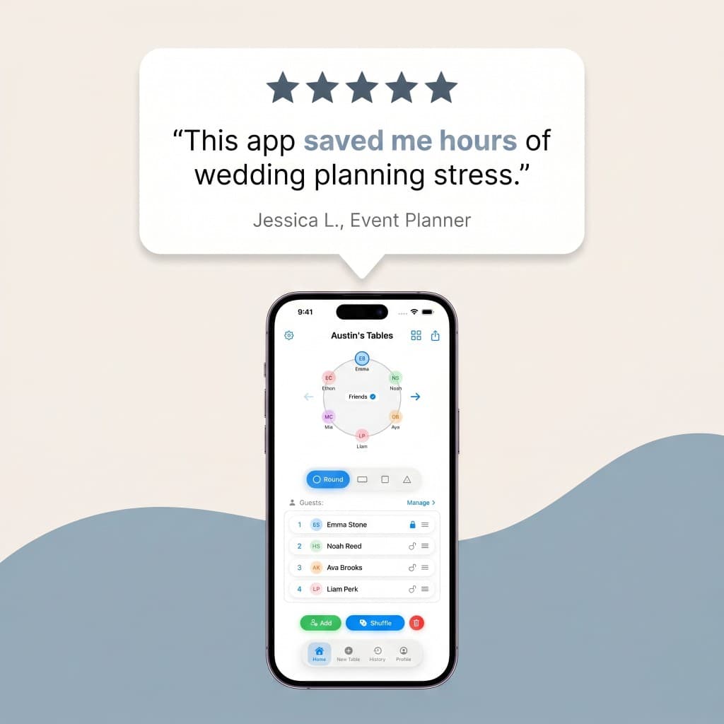 Seat Maker customer review from an event planner
