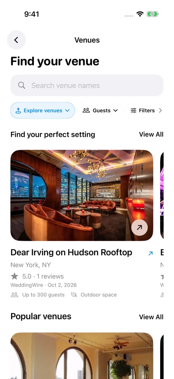 Seat Maker app: Wedding and event venue discovery