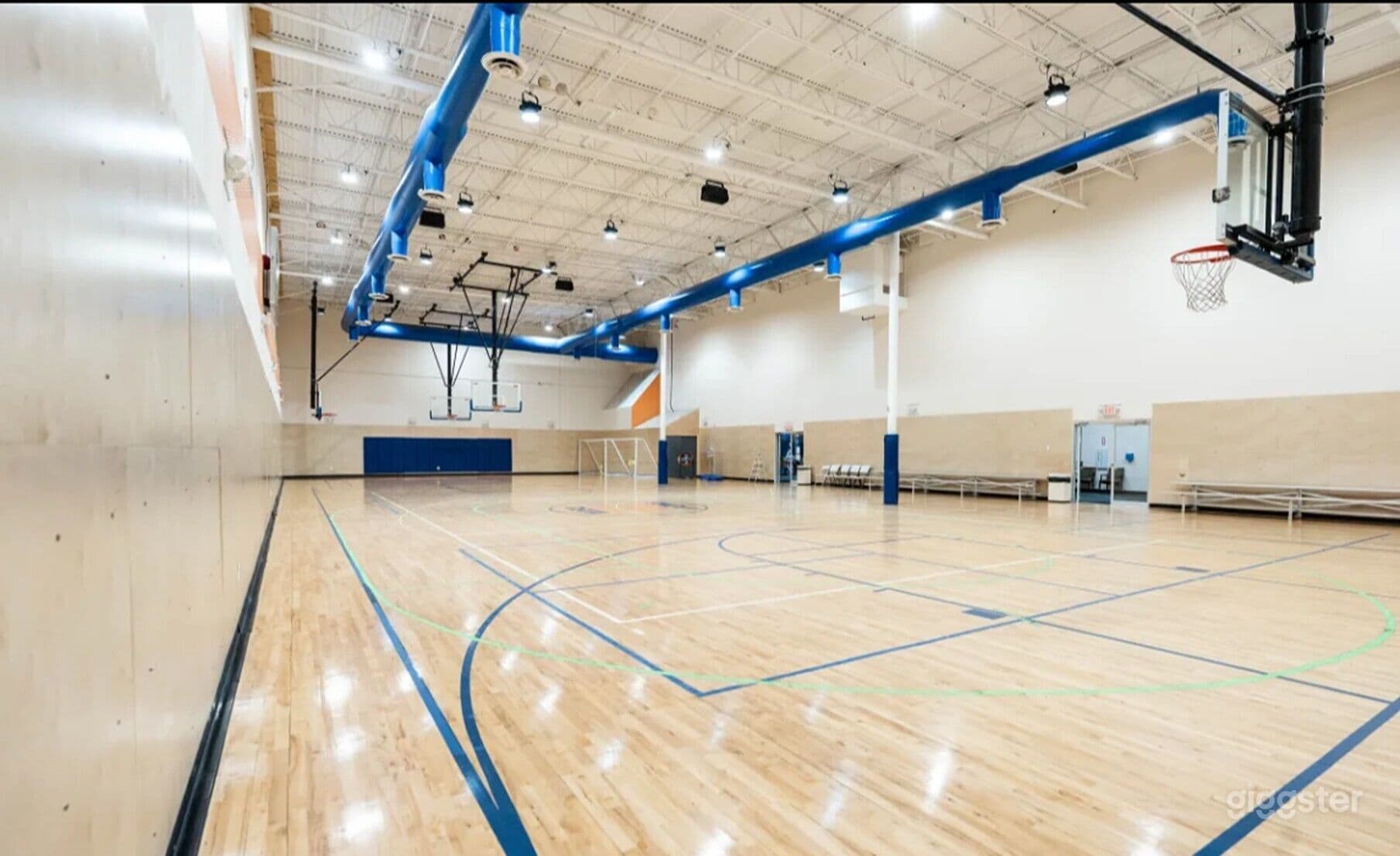 Basketball Gym with multiple props