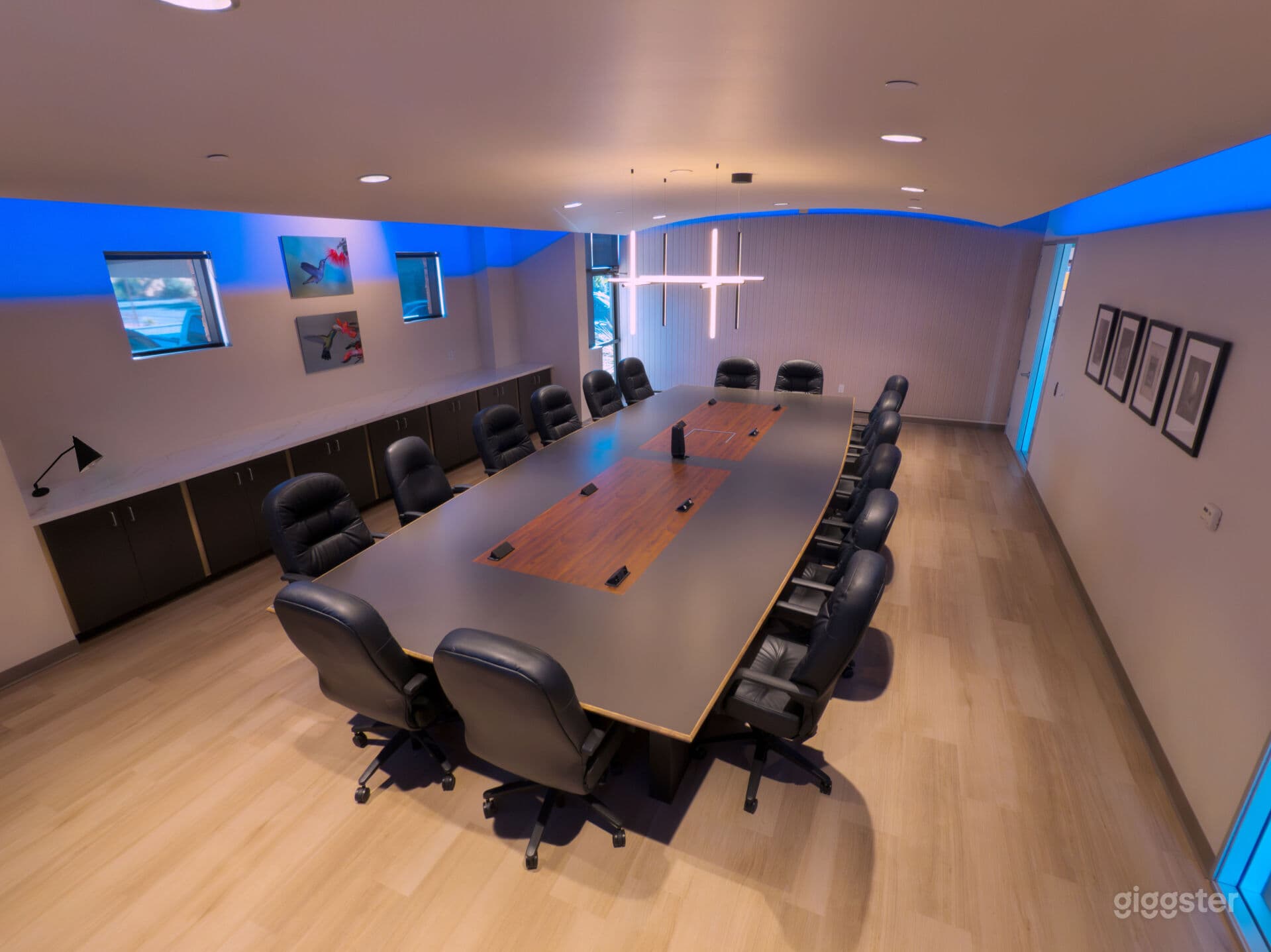 Modern, Zoom-ready spacious boardroom—up to 19