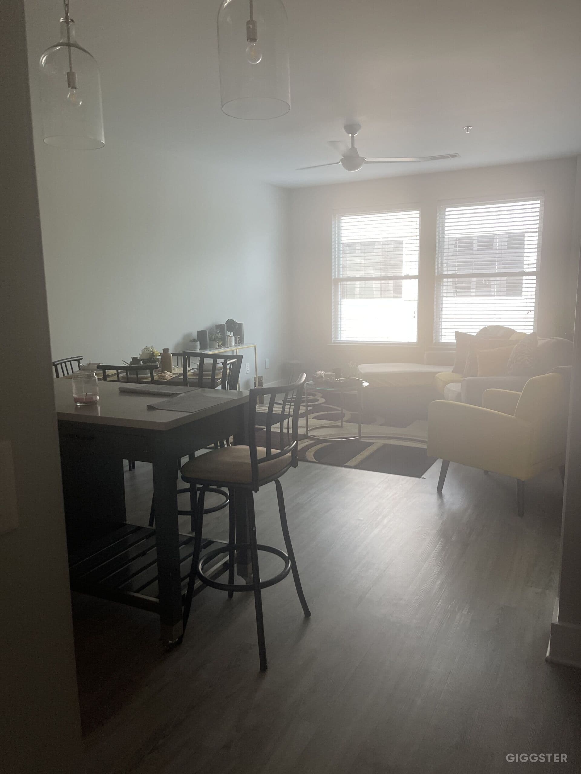 2 bedroom apartment for filming