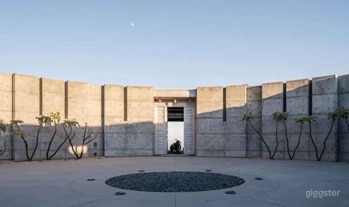 Dramatic Brutalist Concrete Compound in Beverly Hills