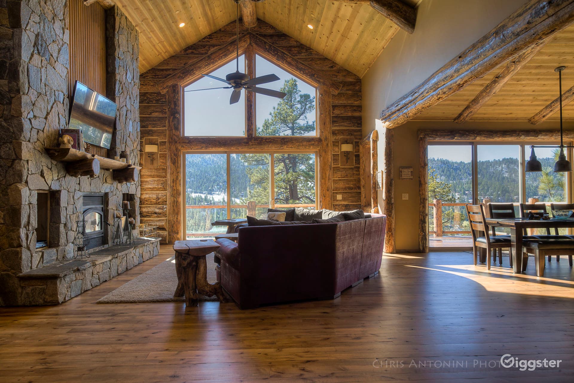 Luxury Log Mansion In Big Bear
