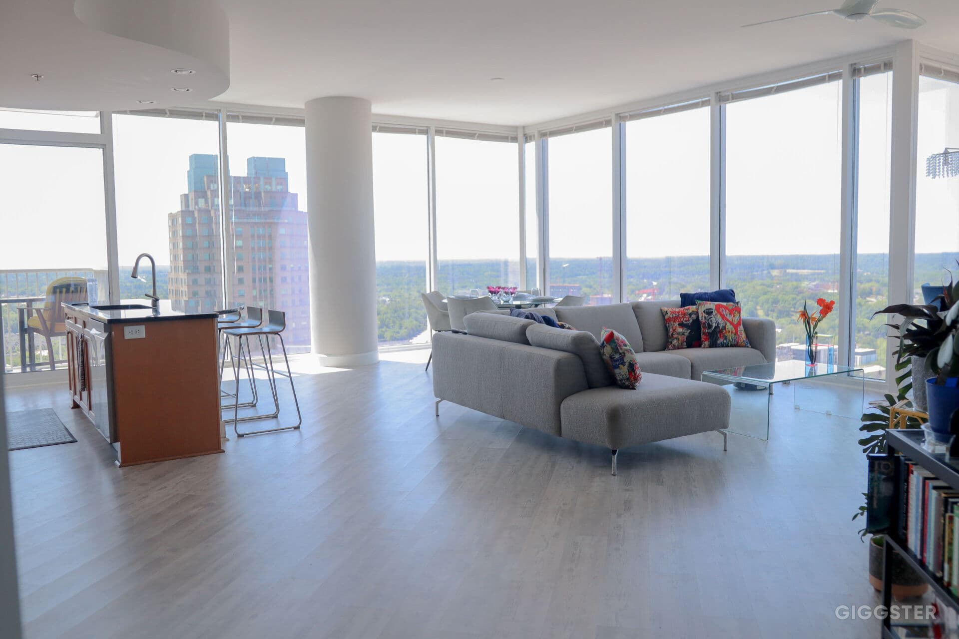 Floor to Ceiling Panoramic Downtown Raleigh Views!