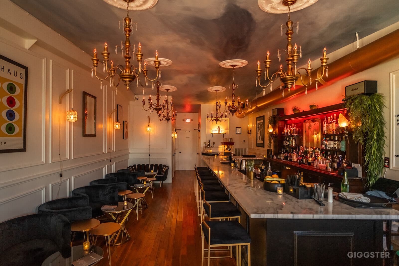 Craft cocktail bar with European vibes