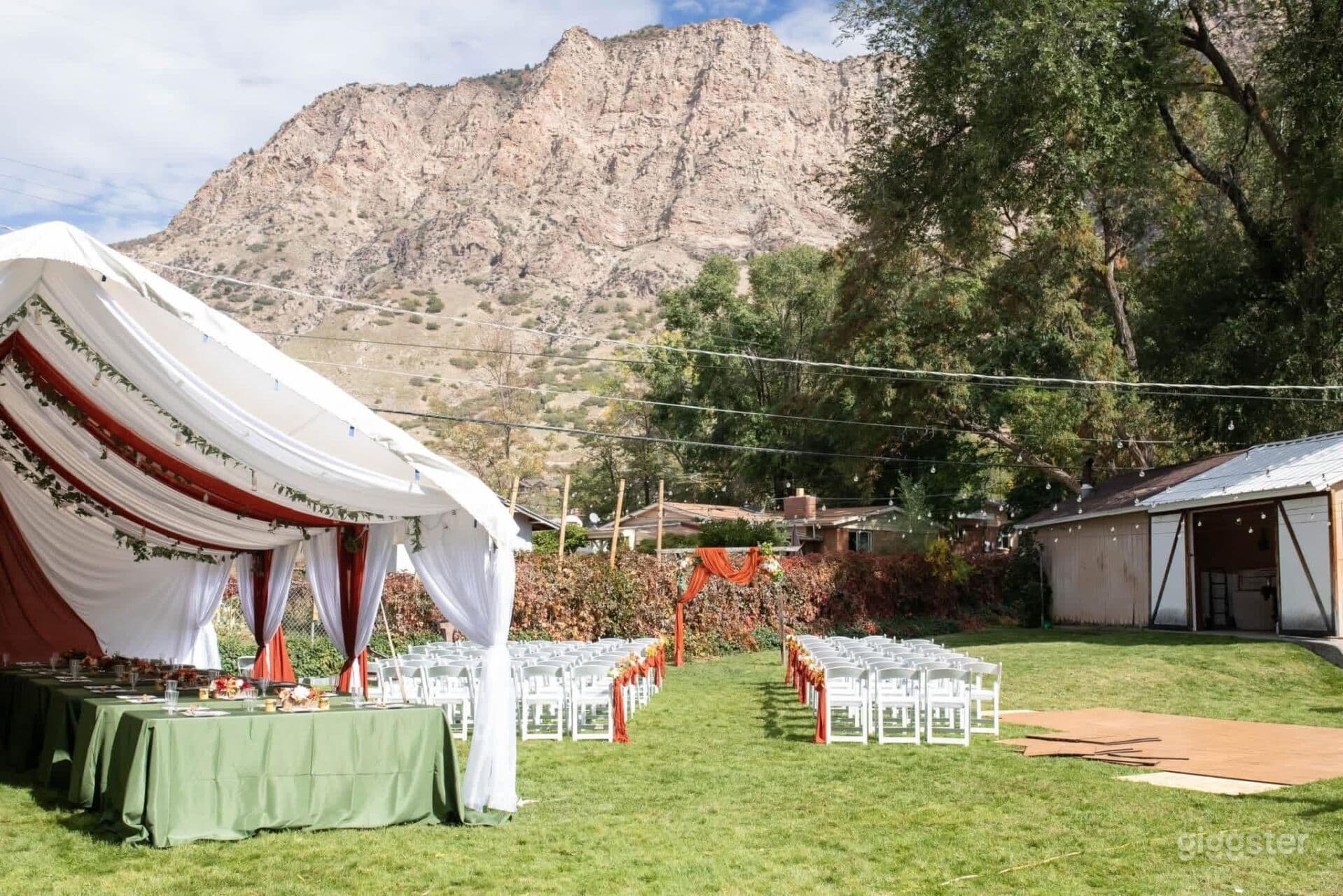 Backyard space available. Very spacious with Mountain View’s