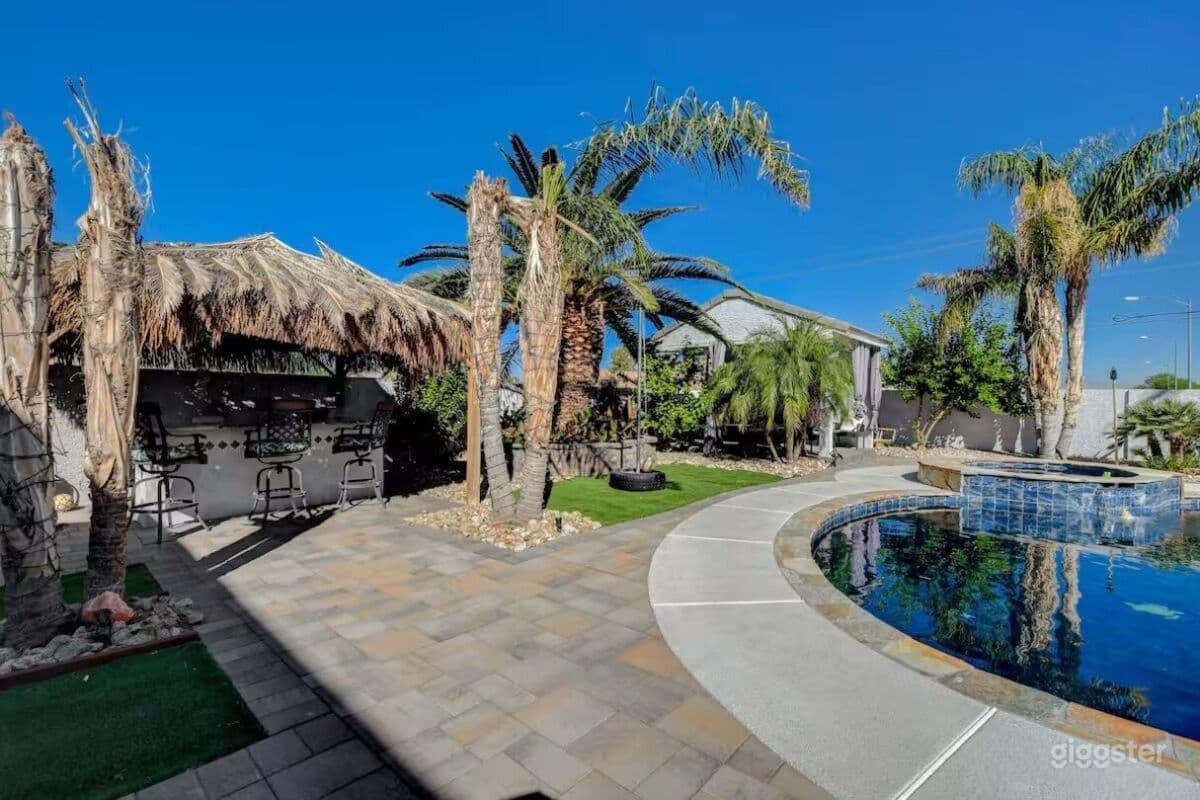 Tropical tiki oasis