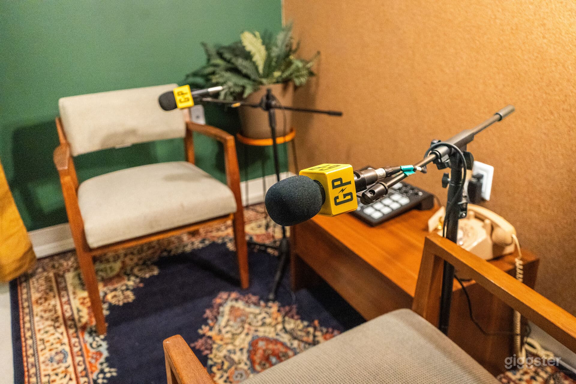 Cozy & Professional Podcast Studio