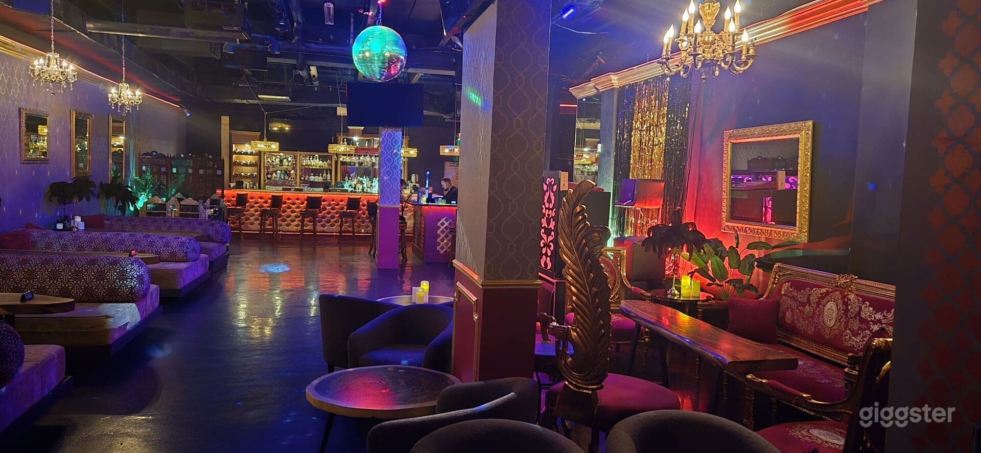 Chic Contemporary Moroccan Motif Night Club with Full Bar