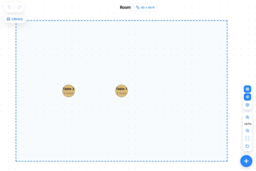 Event floor plan builder editor preview